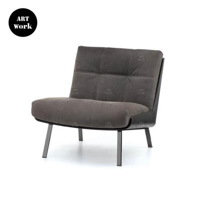 意式现代简约沙发设计师DAIKI真皮休闲椅客厅单人懒人躺椅小户型