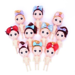 蛋糕装饰摆件泡澡娃娃迷糊娃娃蛋糕装饰小公主摆件12cm皇冠裸娃娃