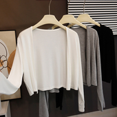 小坎肩莫代尔短款 披肩女春夏新款 气质空调开衫 法式 薄外套防晒衫 潮