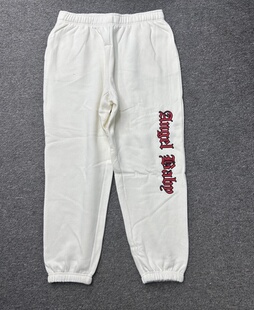 女 松紧腰字母刺绣宽松休闲卫裤 F120原货秋款 大码