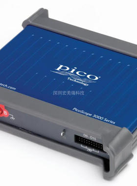 Pico3206D MSO 示波器2模拟+16路数字通道200MHz带宽512MS缓存