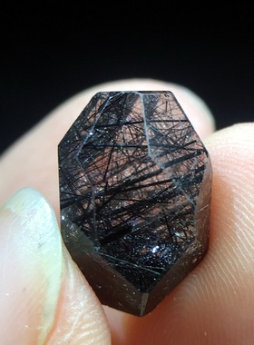 情侣款黑发晶不规则手链DIY配件