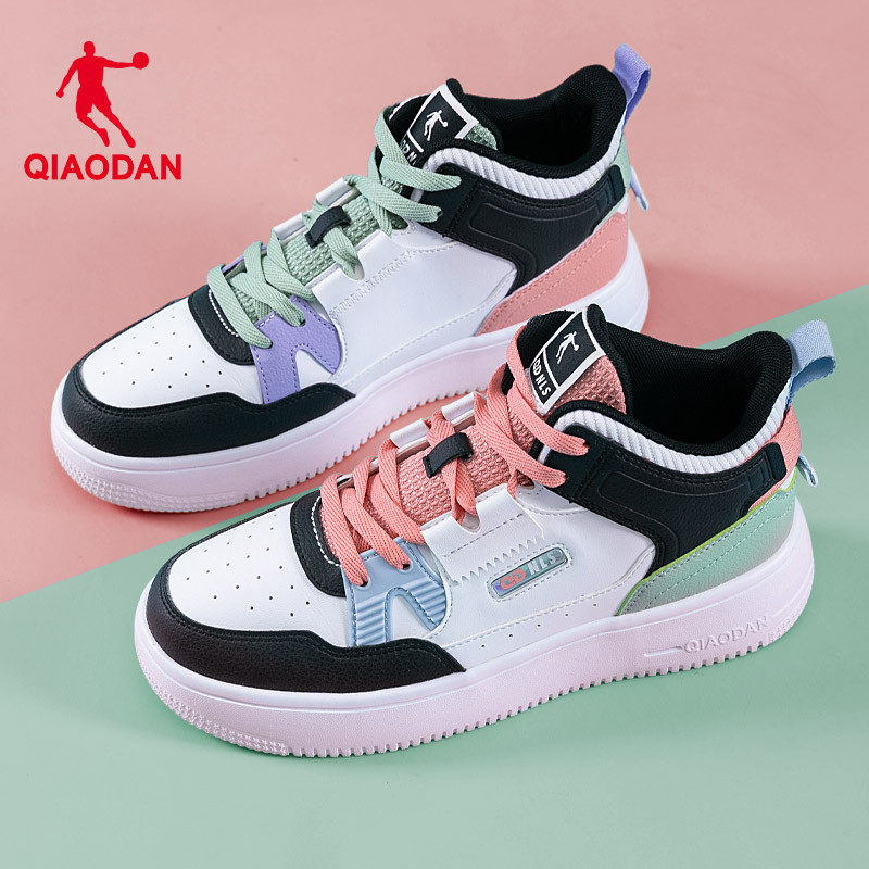 乔丹女鞋板鞋高帮2026新款厚底百搭鸳鸯鞋子官方正品休闲运动鞋女