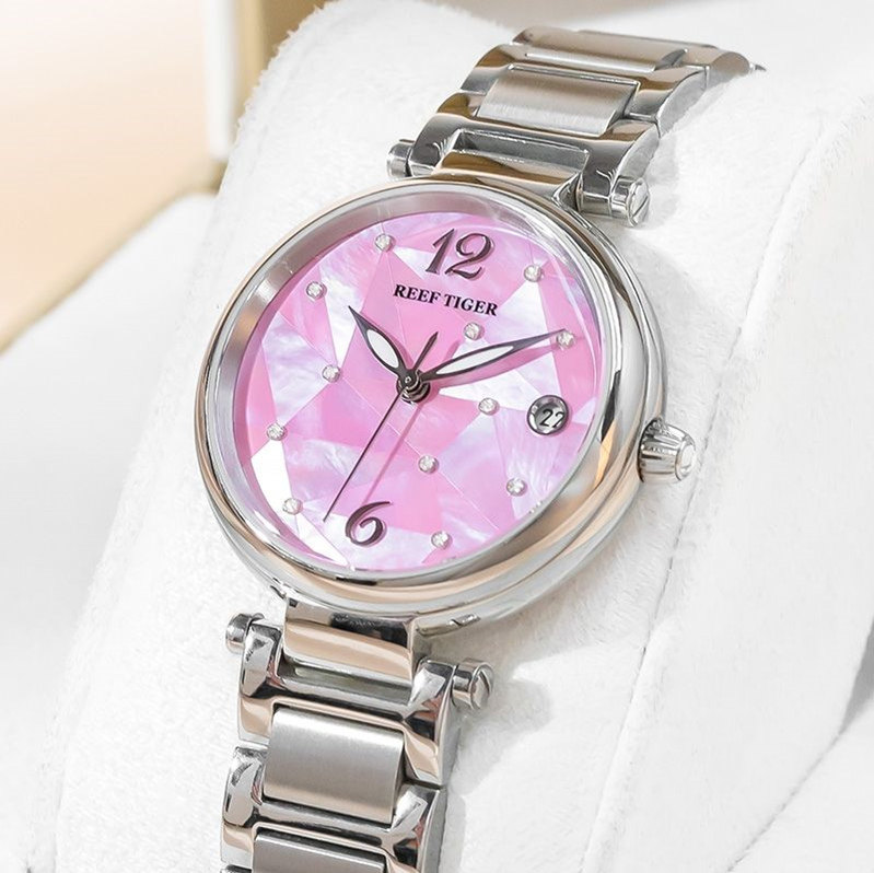 瑞夫泰格女士手表女全自动防水机械日历腕表瑞士名牌正品新款气质