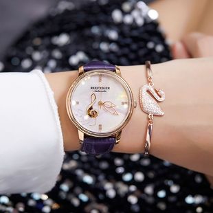 官方正品全自动机械手表女款防水名牌腕表简约气质小众2023年新款