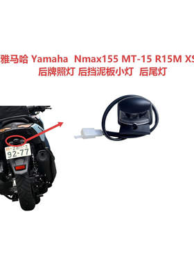适用雅马哈MT15/R15M/Nmax155/XSR155 后牌照灯 尾灯 挡泥板小灯