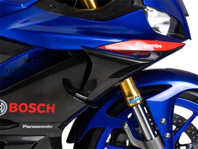 雅马哈 YZF-R3 改装定风翼 导流板 碳纤纹装饰板 适用19-23年款
