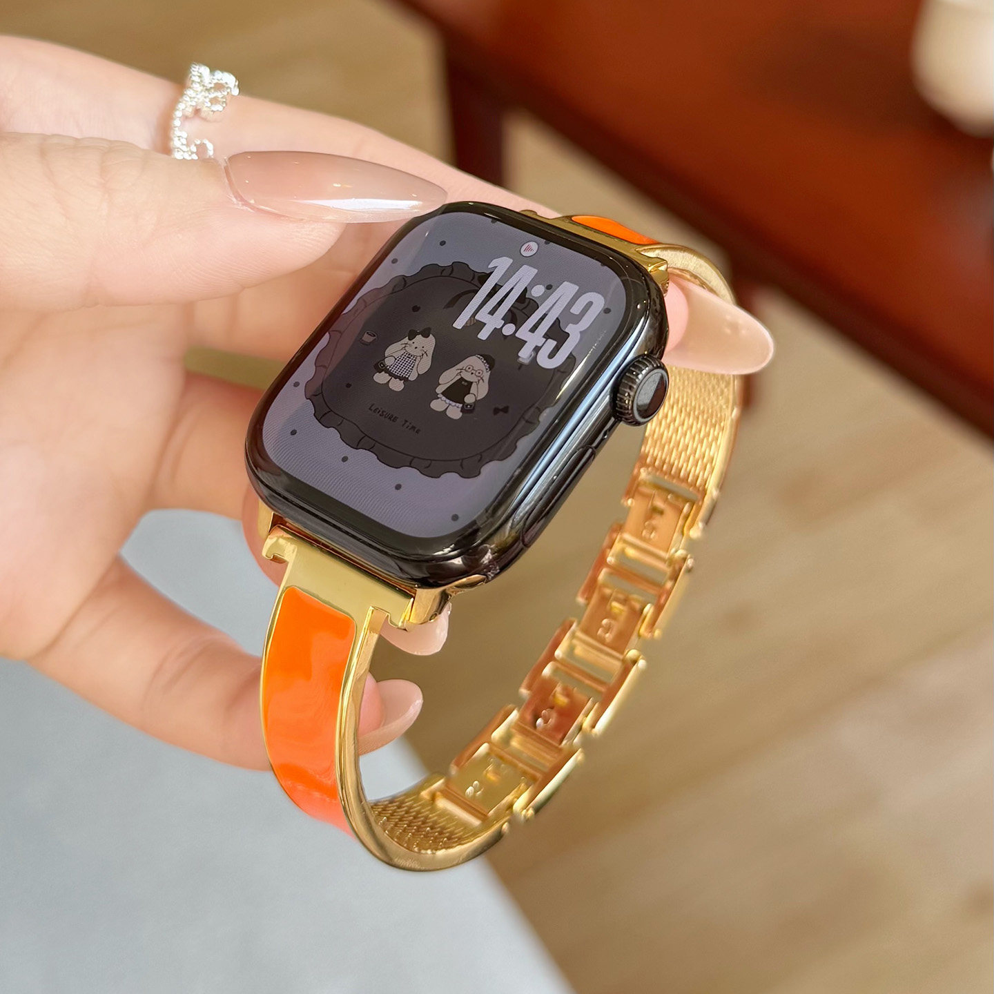 适用Apple Watch11se3金属手链表带苹果手表10代9876滴胶链式女款,智能设备,智能手表手环表带/腕带,淘宝优惠券,粉丝福利购,淘宝优惠卷