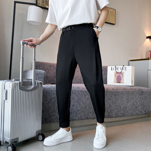 【限购1件】新款上市◆2025夏秋男款韩版潮束脚垂直感休闲裤