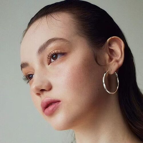 莫比乌斯环经典C圈纹理耳圈