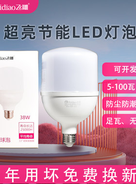 飞雕e27螺口超亮节能led灯泡