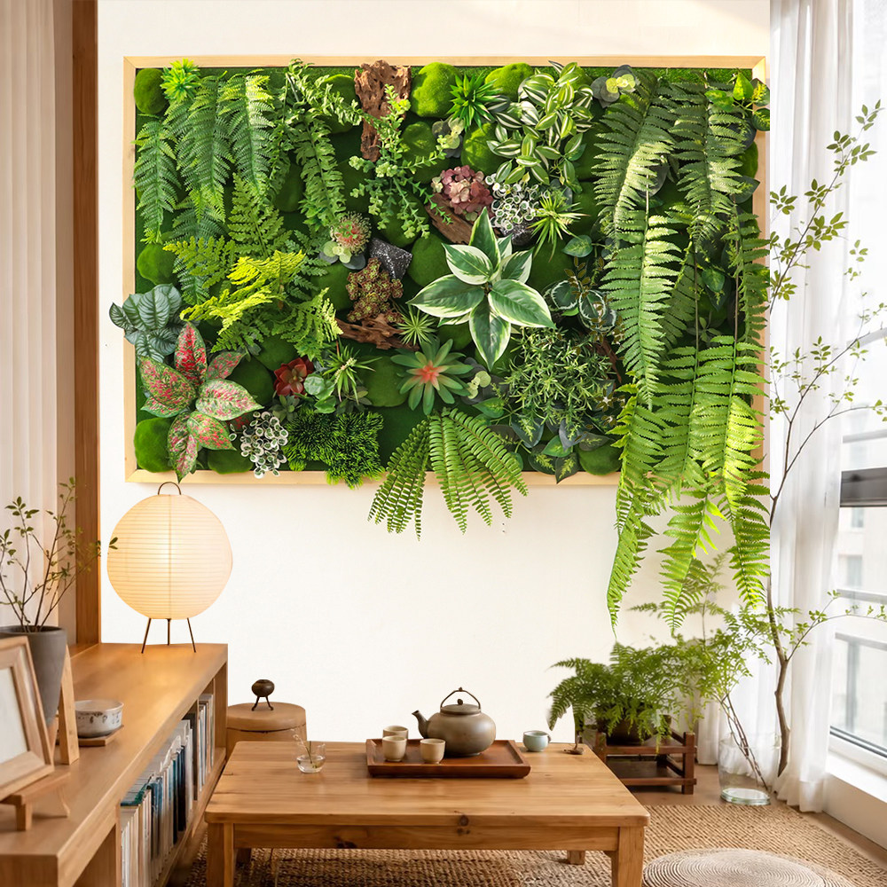 仿真植物绿植多肉壁饰客厅卧室装饰画北欧风氛围感挂画壁挂墙饰