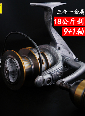 迪佳GEAC金属版3000 6000纺车轮金属鱼线轮海竿抛竿远投渔轮正品