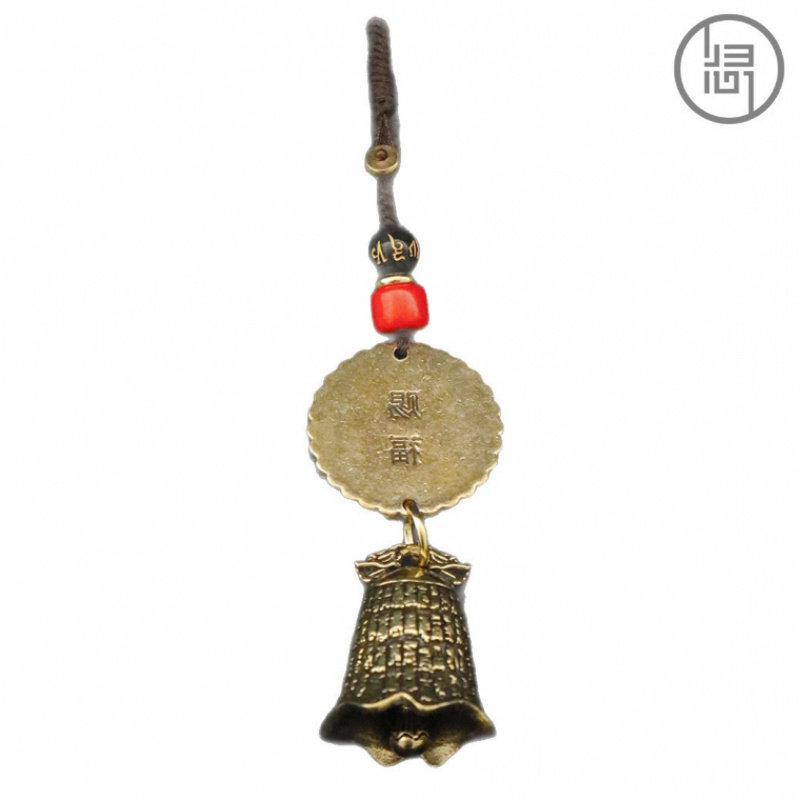 归心堂手工编绳黄铜钥匙扣