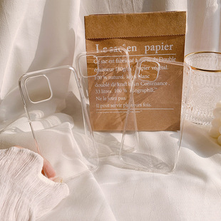 iphone17透明手机壳16苹果Xsmax保护套11简约15纯色极简适用14pro