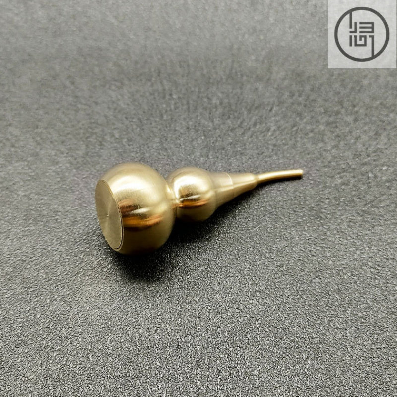归心堂实心黄铜朱砂葫芦
