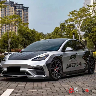 特斯拉Model3车贴拉花Model Y ModelS车身F1运动改装机盖贴纸