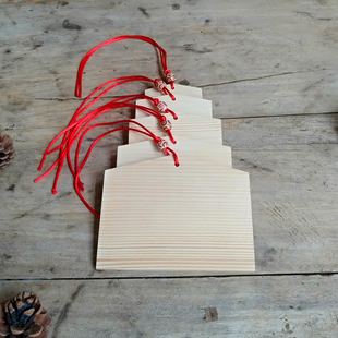 日式绘马装饰挂件木牌许愿牌祈福牌留言牌姓名牌支持logo定制