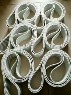 现货PU聚氨酯钢丝同步带定做3M5M接驳输送传动带橡胶带开口皮带