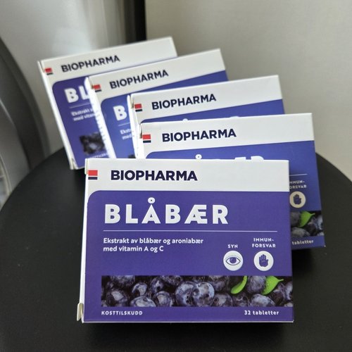 5盒/2028年6挪威Biopharma野生蓝莓素片眼疲劳加班熬夜接触多屏