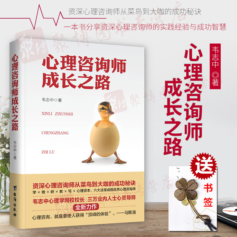 2019年新书心理咨询师成长之路 韦志中著 资深心理咨询师成功秘诀心理