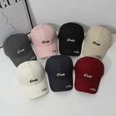 Duty字母刺绣硬顶棒球帽男女春夏百搭显瘦鸭舌帽情侣遮阳帽