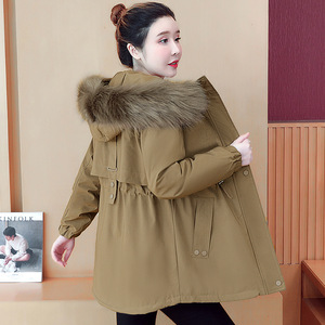 加绒派克羽绒棉服女士2023年冬季新款小个子棉衣袄加厚爆款短外套