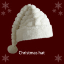 圣诞节装 柔软成人儿童圣诞帽子 饰 米色舒棉绒睡帽 圣诞帽