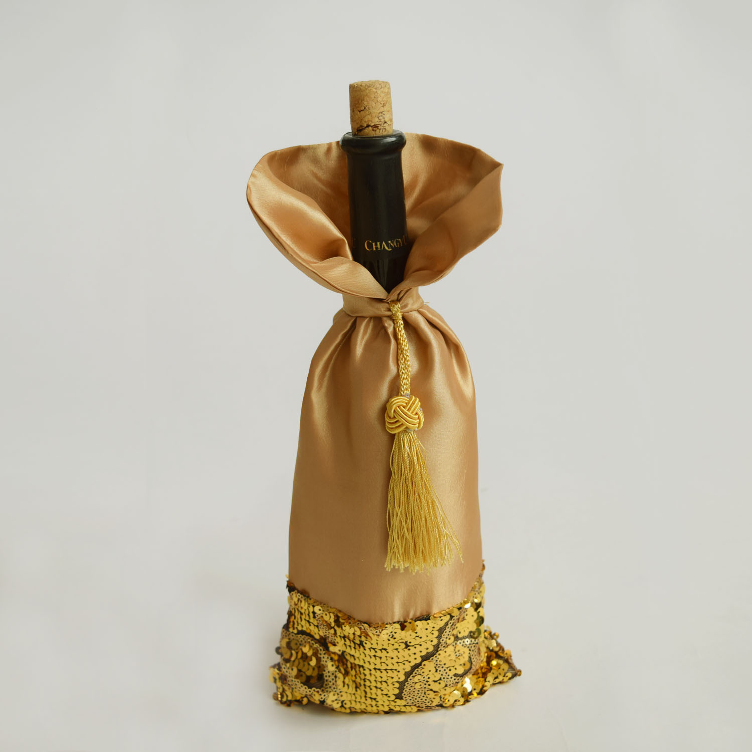 索兰朵 仿真丝中国风酒瓶套红酒包装中式家居礼品袋次送礼佳品