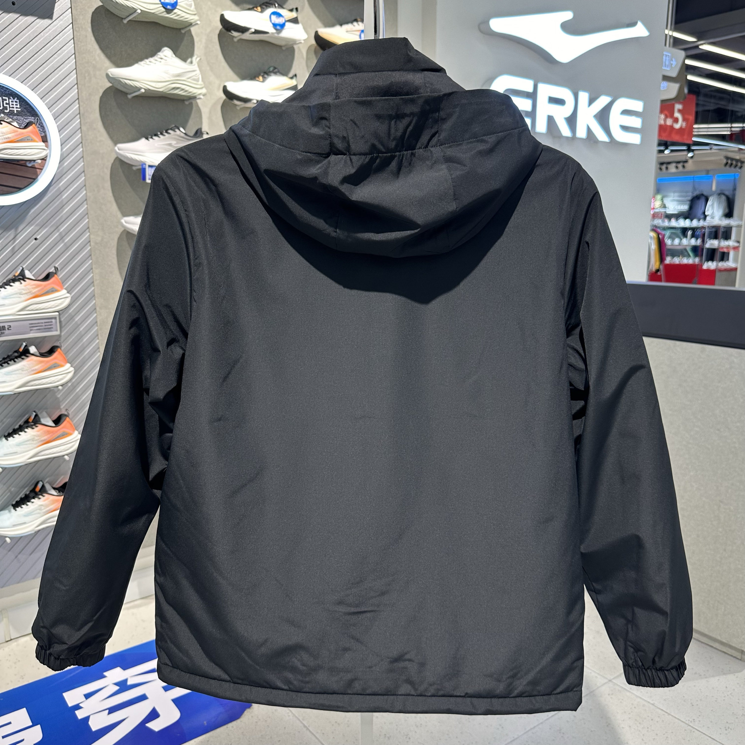 HONGXING ERKE 자켓 남자 2024 겨울 새 자켓 스포츠 두꺼운 윈드 브레이커와 벨벳 자켓 11224408002