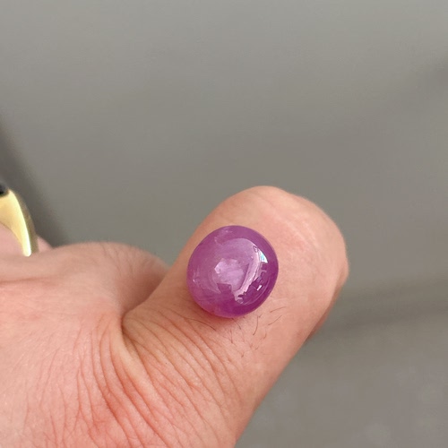 天然无烧无优化紫色红宝石裸石戒面镶嵌戒指吊坠配石项链手镯耳环