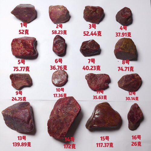 贴吧无烧红宝石原料原石毛料非洲矿区原矿直销鸽血红色料正品真货 - 封面