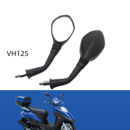 适用豪爵VH125S反光镜HJ125T-20-20A-20C踏板摩托车VH125后视镜