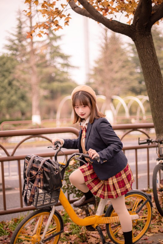 星辰研究所原创惜福红黄金JK制服格子半身百褶裙学院日系圣诞新年