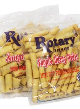 印尼零食rotary即食虾味小春卷 辣味hot prawn egg rolls 200g