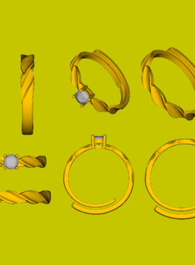 S925银莫比乌斯情侣对戒来版订做