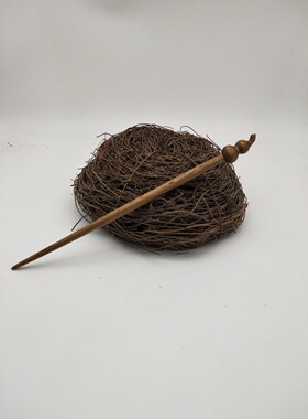 沉香发簪原创手工雕刻定制葫芦款道家修身复古民族风简约节日礼品