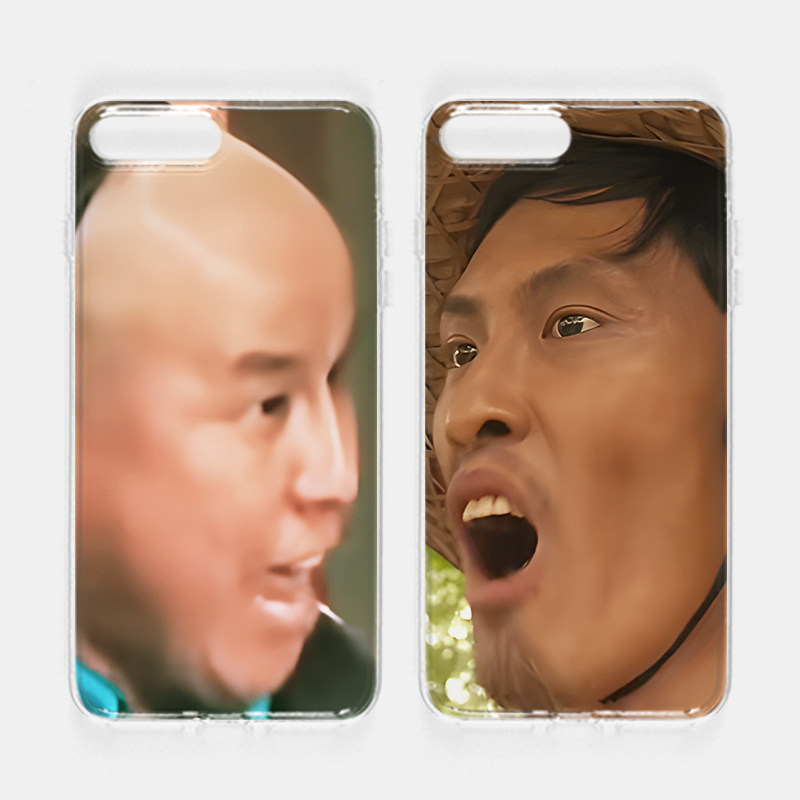 原创马国成刘海柱一起我上早八怼脸情侣恶搞B站抽象周边互买互送手机壳适用iphone15苹果14promax安卓小米13
