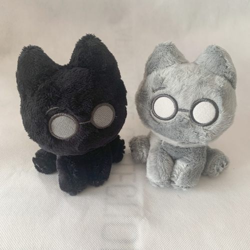 全圆佑 seventeen水尼猫玩偶小公仔摆件KKAMAEORKK紫色小猫娃娃