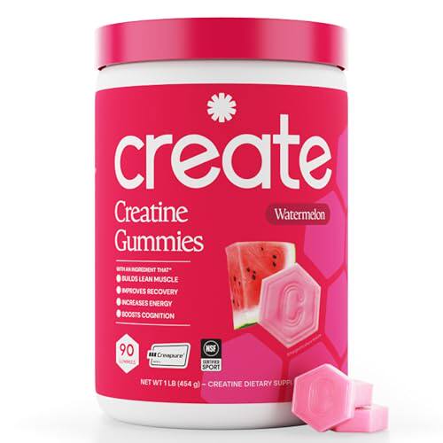 美国Create Creatine Gummies为男女制作肌酸单水合物软糖