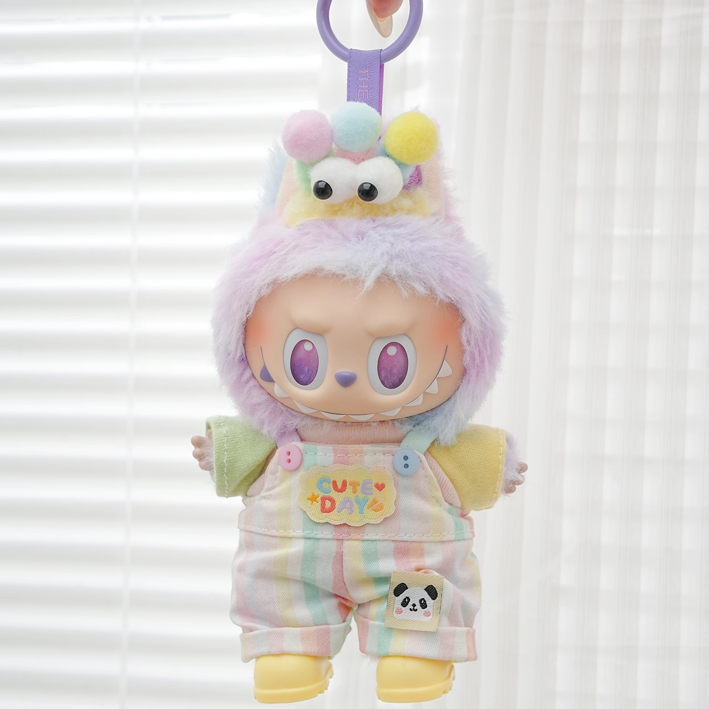 一二三代labubu娃衣搪胶前方高能