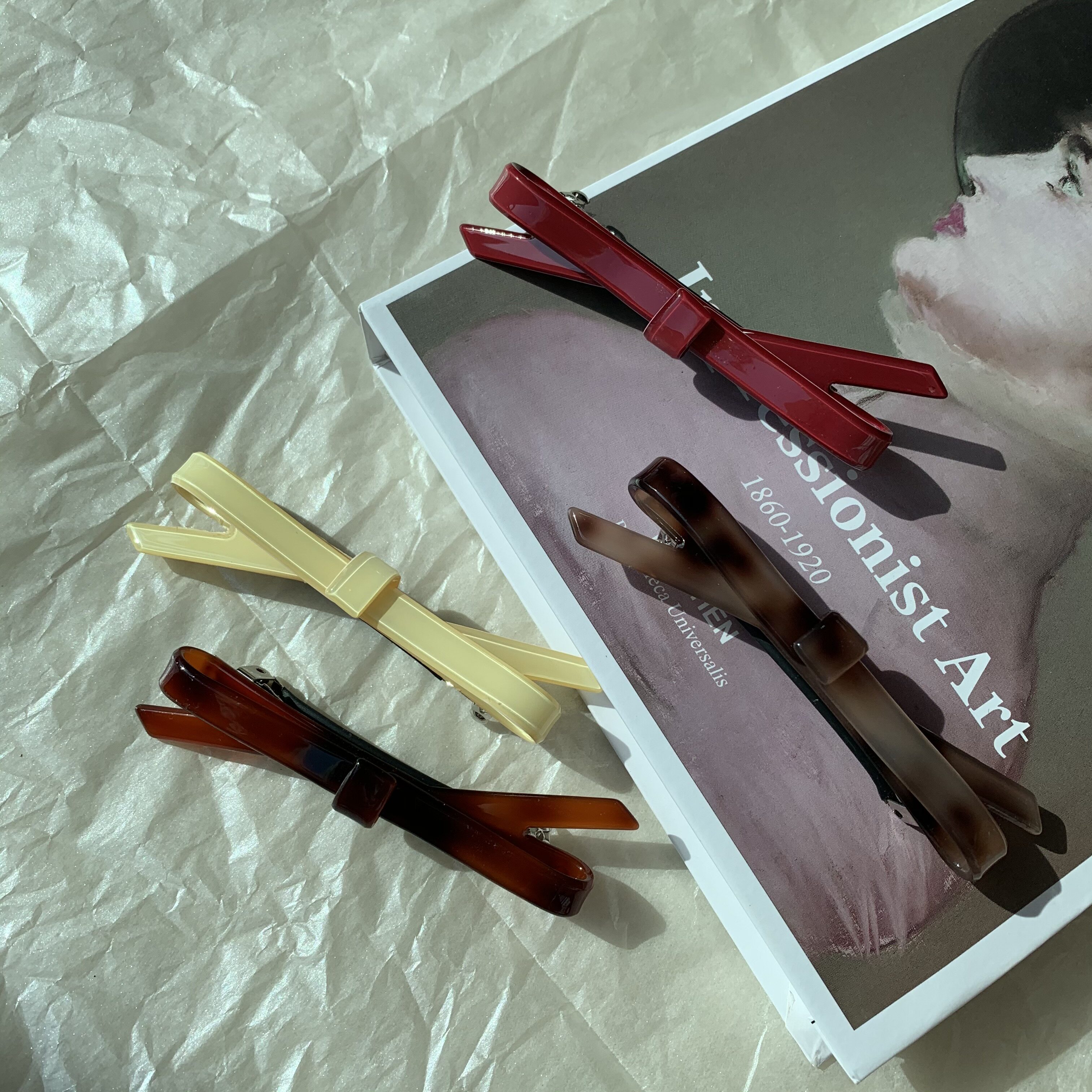 韩国少女发夹玳瑁色边夹网红弹簧夹后脑勺发饰