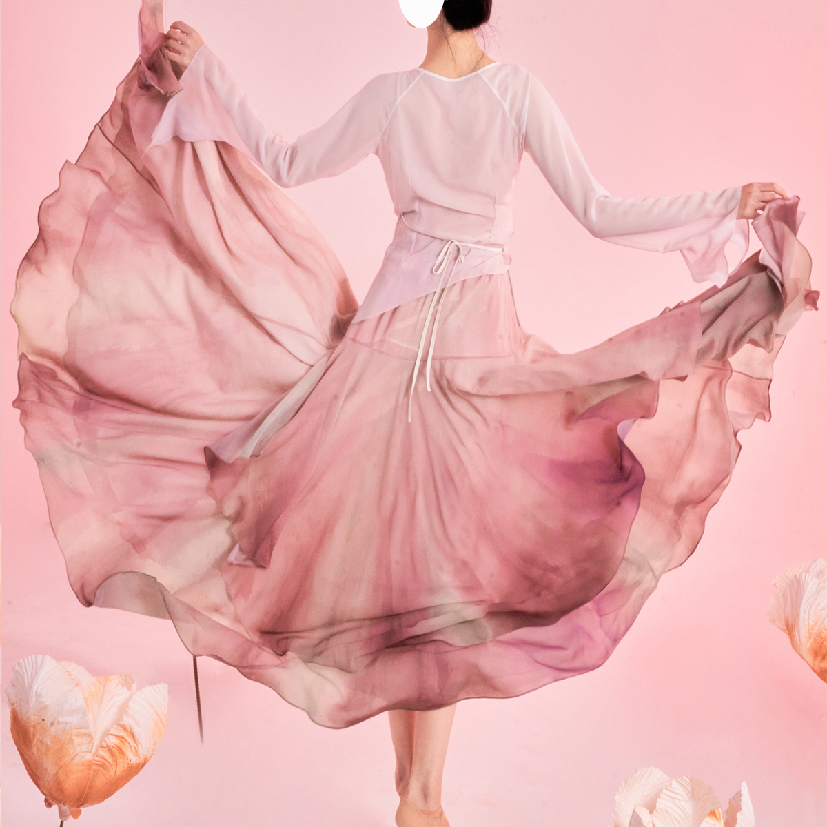 郁郁人间无艺之艺一朵大左仙气古风古典舞服包臀渐变色大摆裙,女装/女士精品,民族服装/舞台装,淘宝优惠券,粉丝福利购,淘宝优惠卷