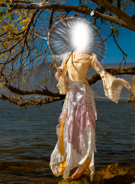 鲛鲛无艺之艺一朵大左古典舞古风仙气飘逸大袖衫不等次舞蹈大摆裙