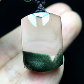 绿幽灵吊坠女转运貔貅聚宝盆挂件男金字塔无事牌挂坠天然水晶项链