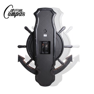 康巴丝大号船舵摇摆钟表 挂钟客厅挂表静音摆钟石英钟时钟壁钟