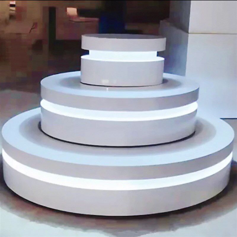 烤漆展台中岛柜公司展厅产品展示架圆形发展示台异形陈列展柜
