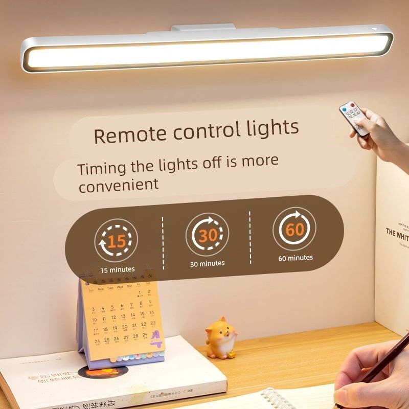 精选遥控台灯宿舍灯护眼学习专用书桌阅读大学生床头磁吸附充电酷