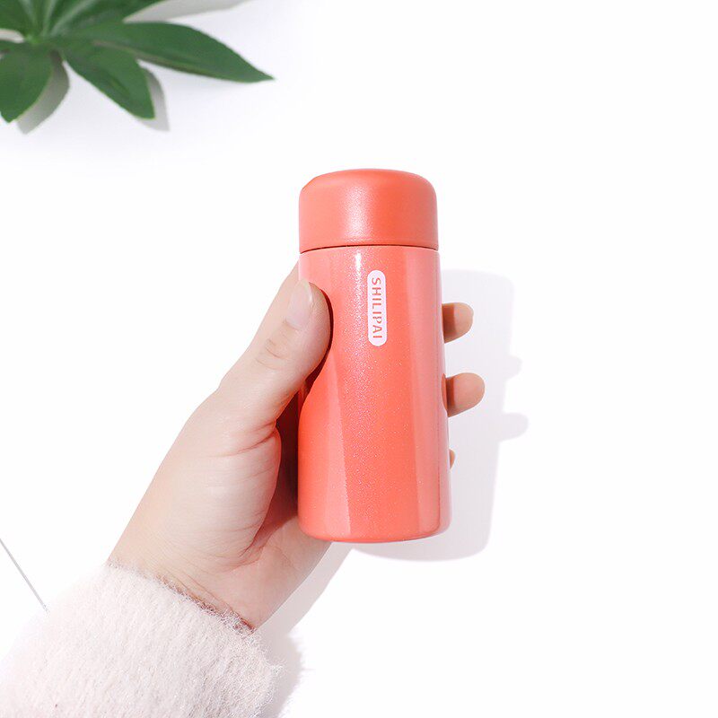 迷你保温杯女士便携小号超轻小巧儿童200ml容量水杯自带茶隔杯子