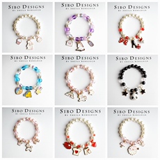 Браслет 韩版儿童女童仿水晶手链首饰女童公主宝宝仿珍珠花童饰品配饰 OTHER